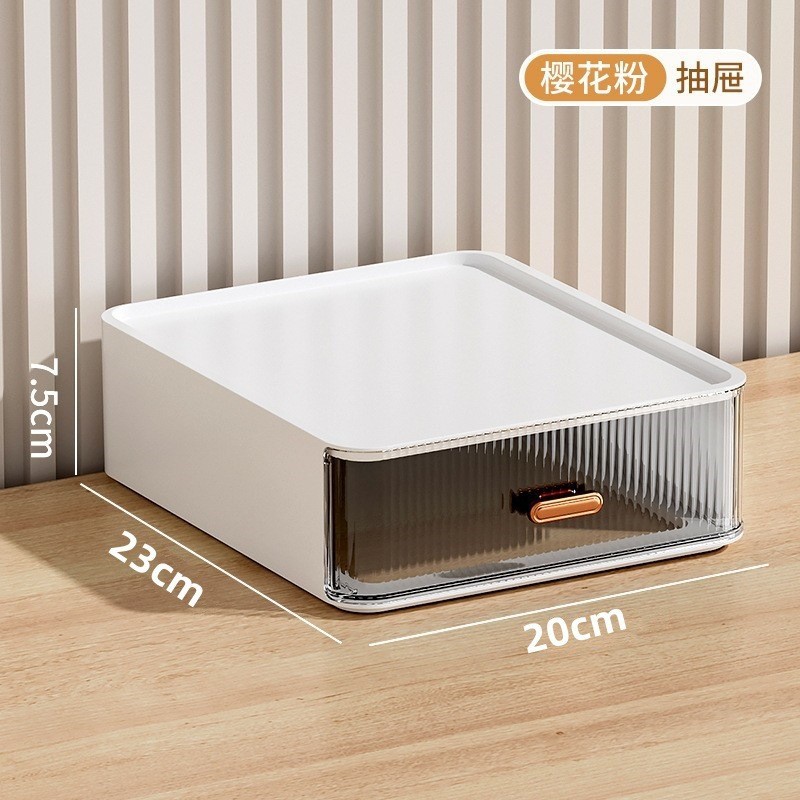 Escritorio superposición cómoda cajón gabinete de almacenamiento de cosméticos caja de almacenamiento lápiz labial productos para el cuidado de la piel a rayas rack de almacenamiento