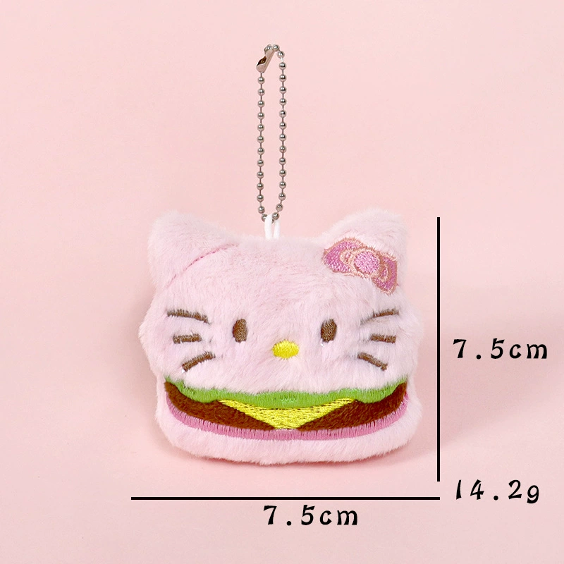 Плюшевая подвеска Hello Kitty, мультяшный брелок для сумки, 5×3×7 см, 9 г