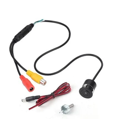 Vehicle camera — Rearview Camera Waterproof Universal - default-front-view-without-ruler-double-cut-function-complete-set