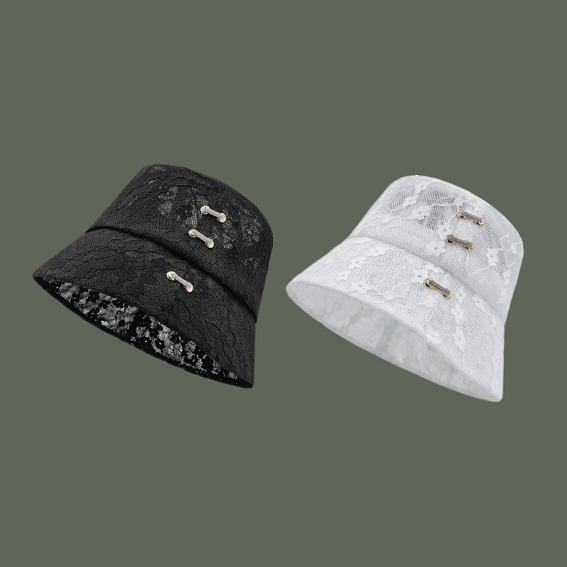 Fashion Thin Breathable Lace Sunscreen Sunshade Fisherman Hat Wholesale display picture 3