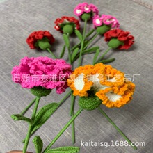 钩针花 手钩花 钩针花边 手钩毛线花 钩针花边 毛线胸花 花边辅料