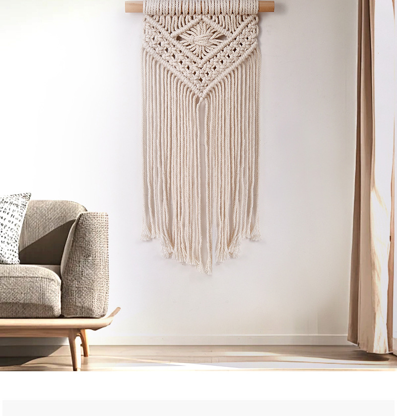 New Tapestry Simple Homestay Bohemian Handwoven Wall Tassel Hanging Decoration_voghion.com