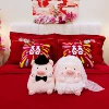 [Recommended bed decorations] Cute wedding pig [1 pair] + 1 firework 囍 pillow