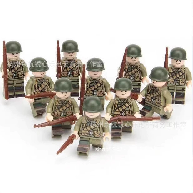 Конструктор Lego, минифигуры, солдат, кукла для мальчиков, игрушка