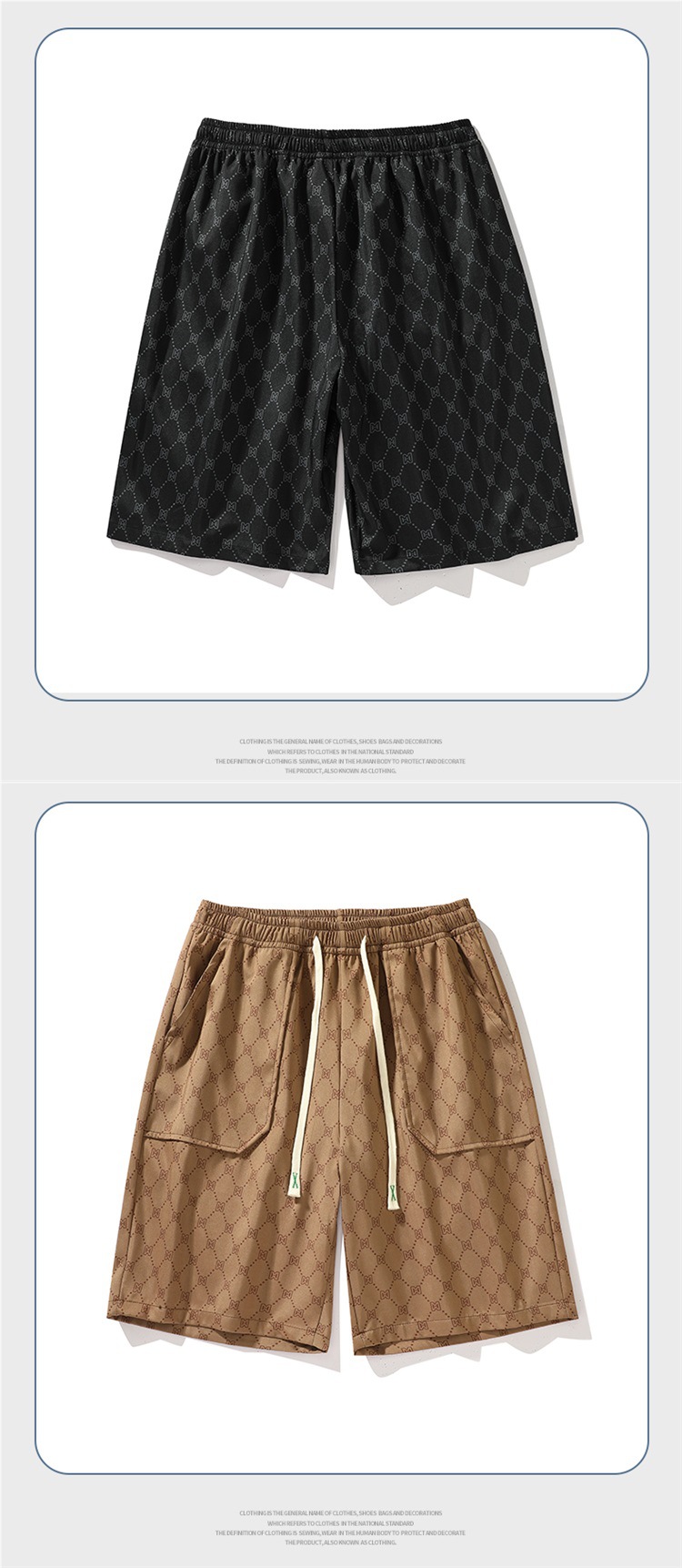 2023 nouveau short imprimé complet pour hommes été nouvelle marque de mode mince American Beachwear large_voghion.com