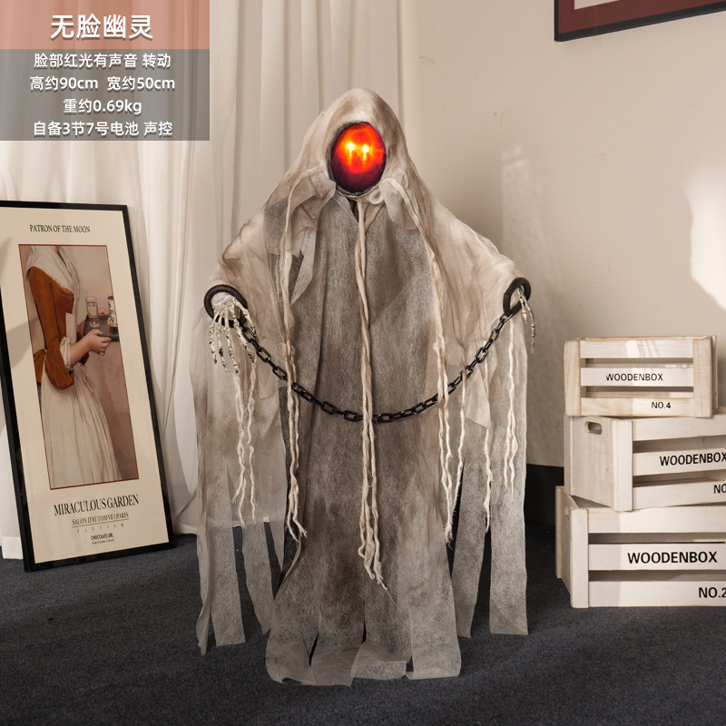 Decoración de Halloween Fantasmas eléctricos control de voz inducción de pie de la muerte Fantasmas Zombies Fantasmas Horror Decoración Props de la casa embrujada