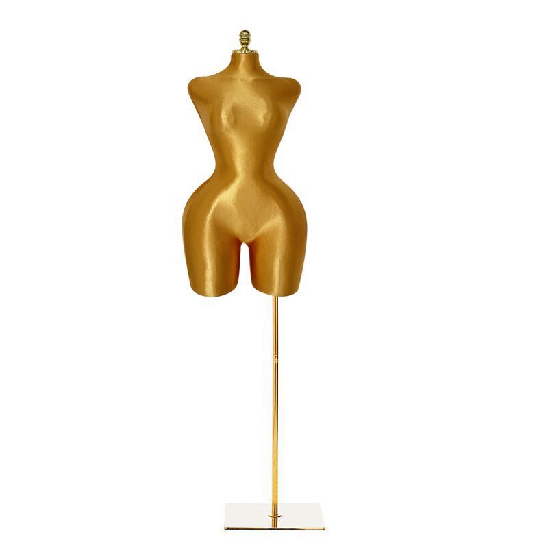 Oro europeo y americano Kardashian maniquí de pecho grande modelo de busto estante de exhibición gran trasero gorda modelo de ropa accesorios mujeres