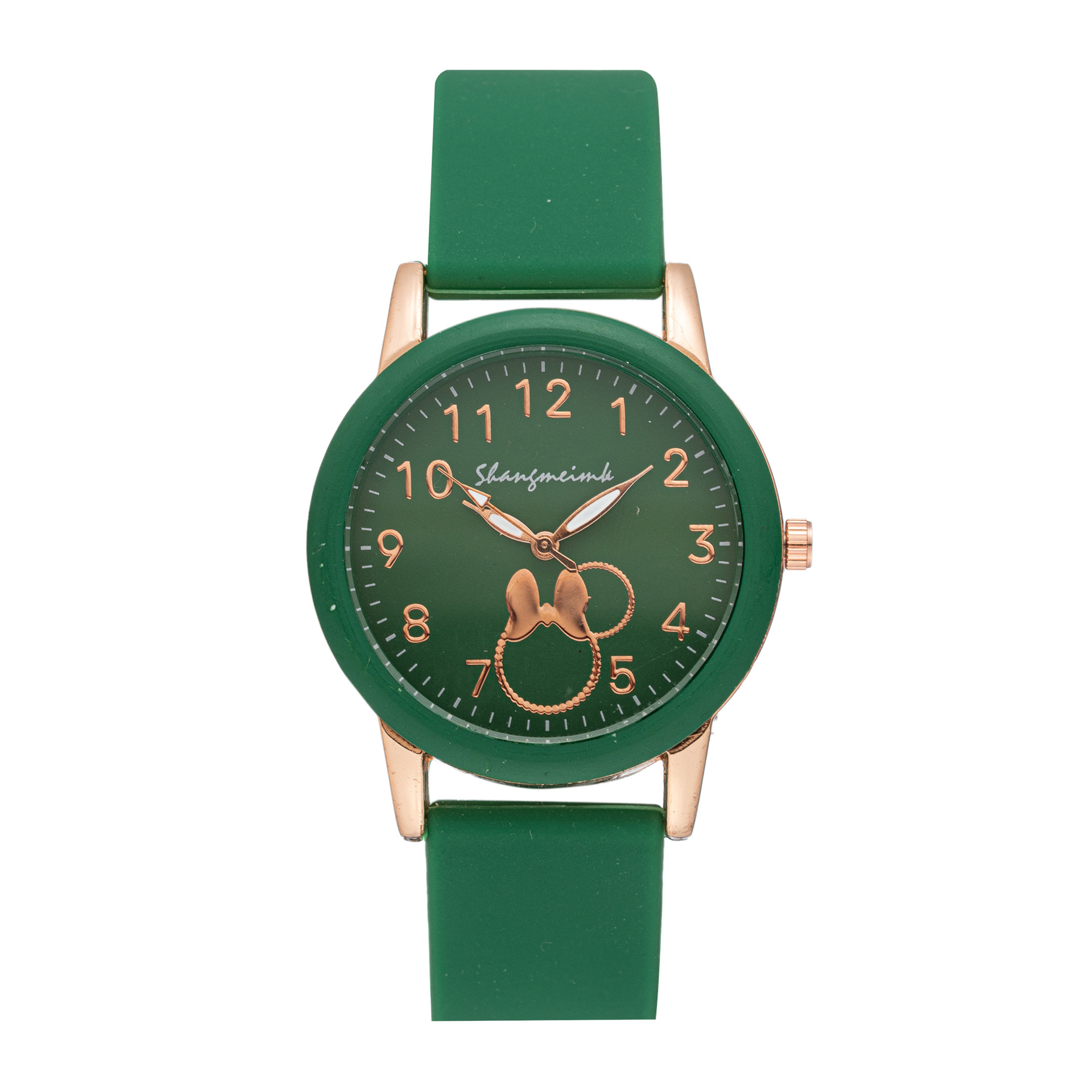 Nuevo patrón de conejo de silicona para niños transfronterizos estudiante fresco reloj de cuarzo electrónico simple fábrica de moda al por mayor