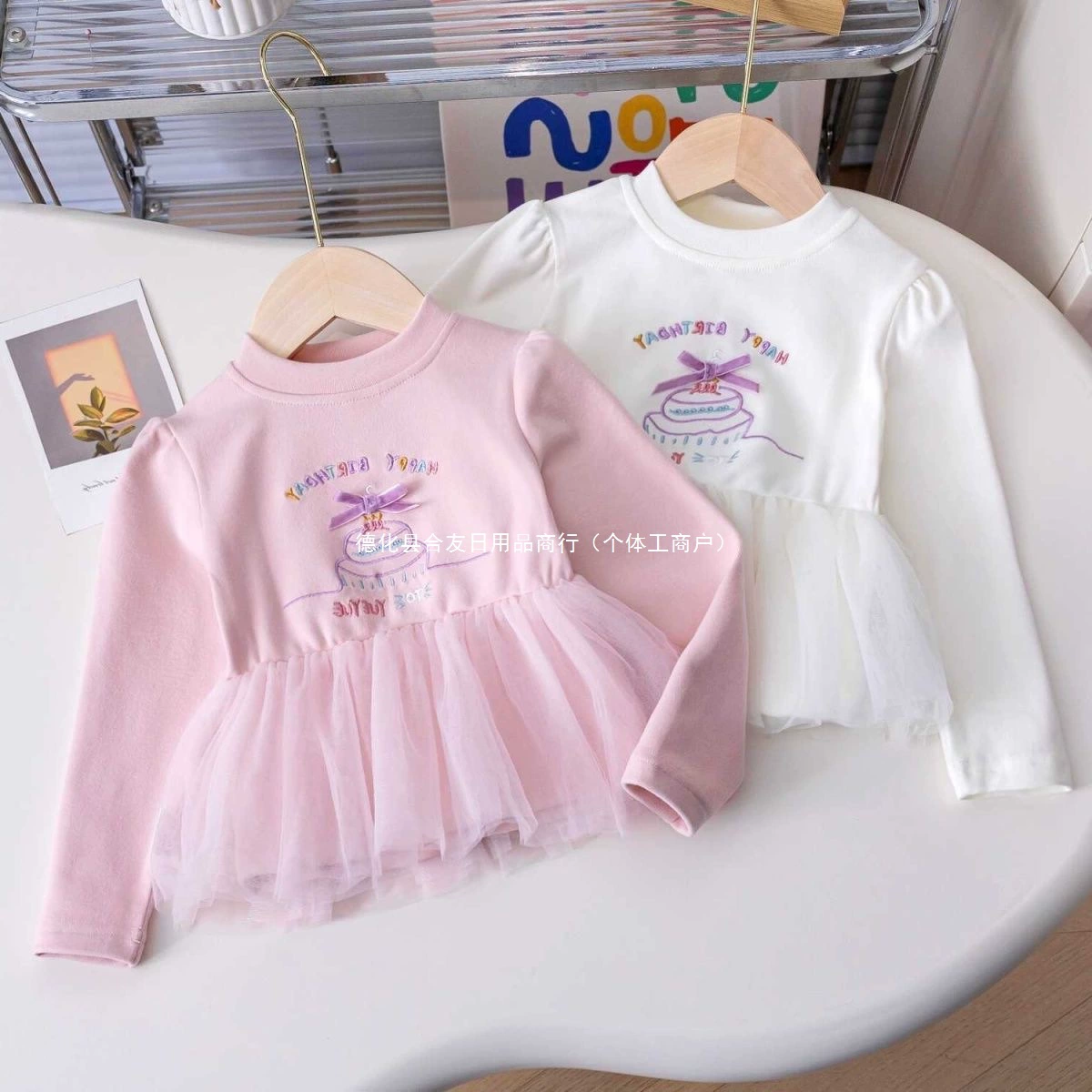 Толстовка принцессы для девочек, сетчатый маленький подол, модный осенний топ с длинными рукавами для маленьких девочек, весенне-осенняя одежда для детского сада