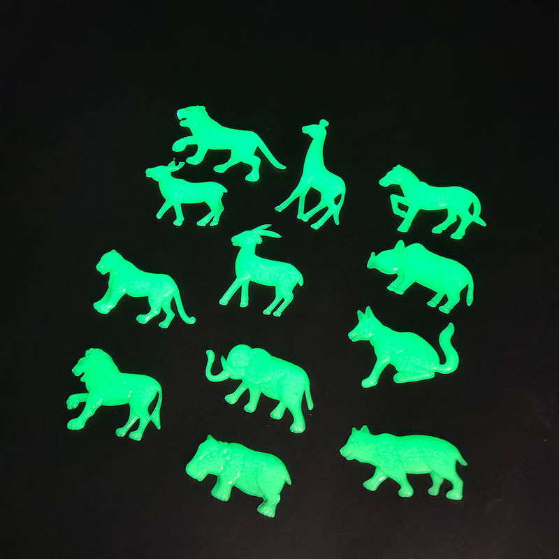 Animales pegatinas de pared luminosas flores plantas delfines peces dibujos animados juguetes transfronterizos pegatinas de refrigerador fluorescente pegatinas de ventanas luminosas