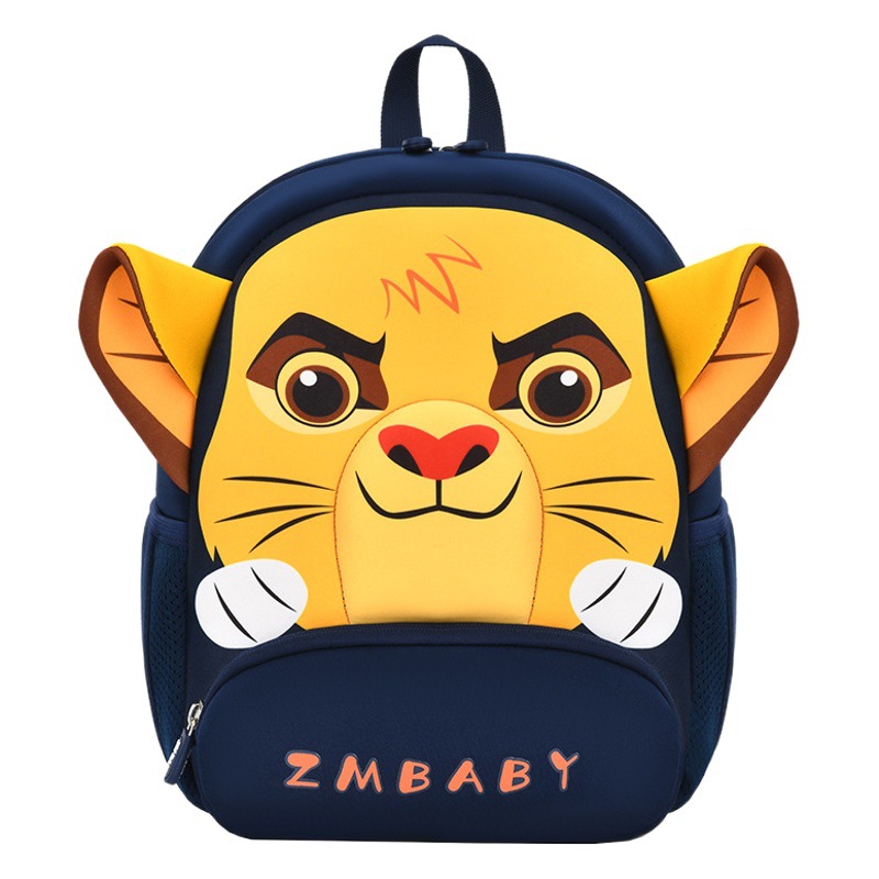 Nueva mochila de dibujos animados de jardín de infantes para hombres 1-3-6 años de edad material de buceo anti-perdida pequeña bolsa ligera mini mochila