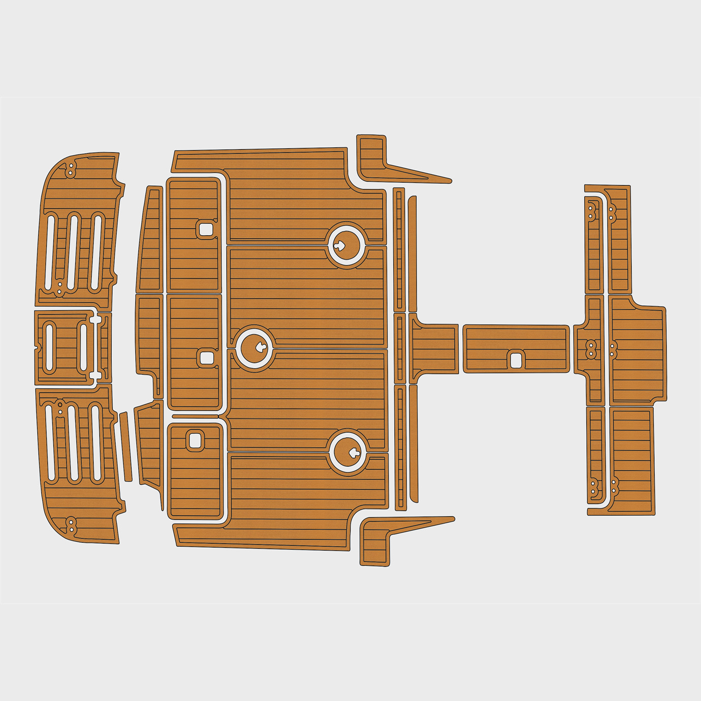 2004-2006 Tiara 29 Open Class EVA Faux Teak Marine mat Floor