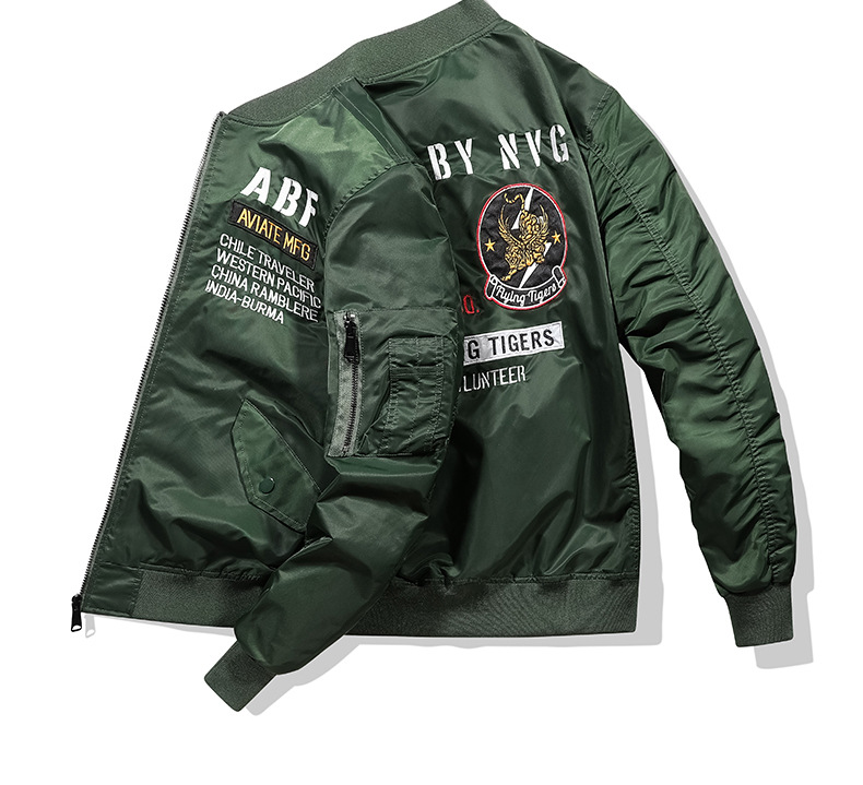 Unisex Baseball Jacket Trendy Harajuku Style Pilot Jacket_voghion.com
