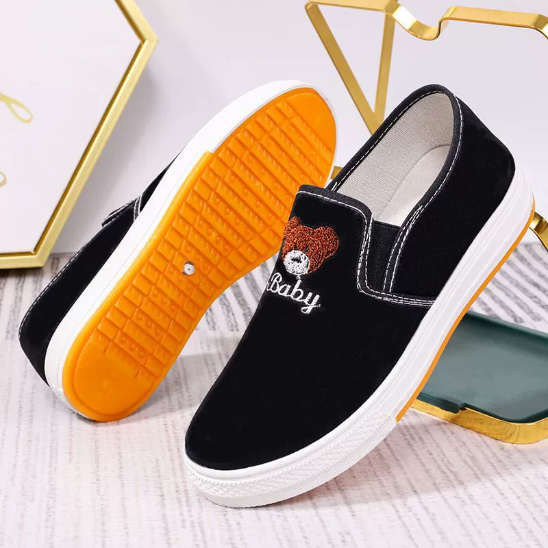 Женская уличная парусиновая обувь на весну и лето, Новые повседневные удобные универсальные туфли без шнуровки с сухожильным низом, женские туфли для досок