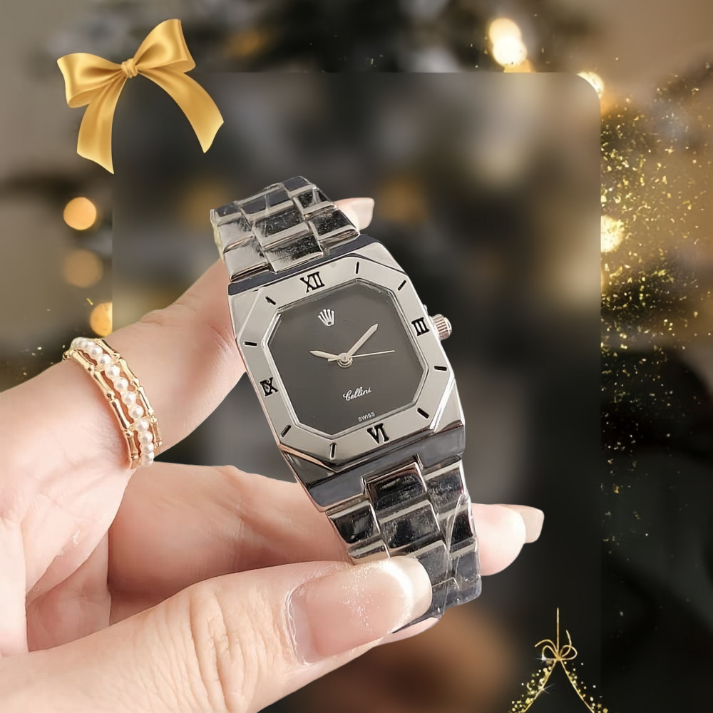 New Square Small Dial Small Square Watch Women's INS Style Summer Waterproof Steel Band Quartz Watch All-match Casual Watch