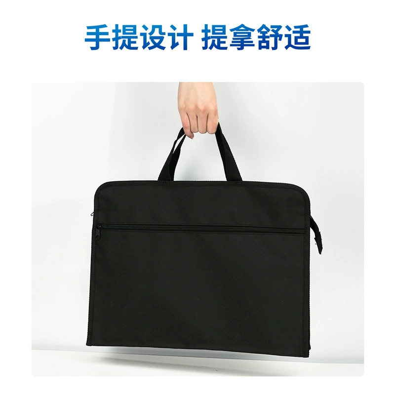 Handheld waterproof capacious laptop with zipper, storage bag for documents, increased thickness