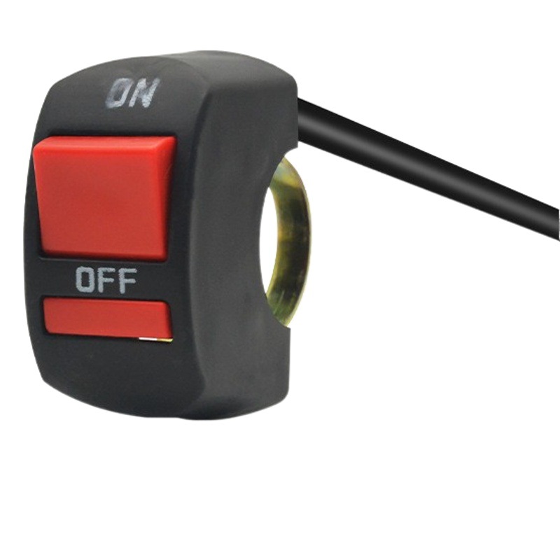 Motocicleta eléctrica modificada doble interruptor de flash lejos y cerca de control de luz LED foco de conmutación faro manillar grifo botón