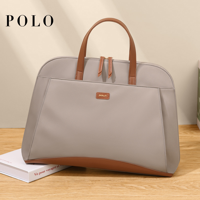 Polo handbag women's 2024 new office worker large capacity tote bag fashion leisure commuter computer briefcase Polo handbag women's 2024 new office worker large capacity tote bag fashion leisure commuter computer briefcase