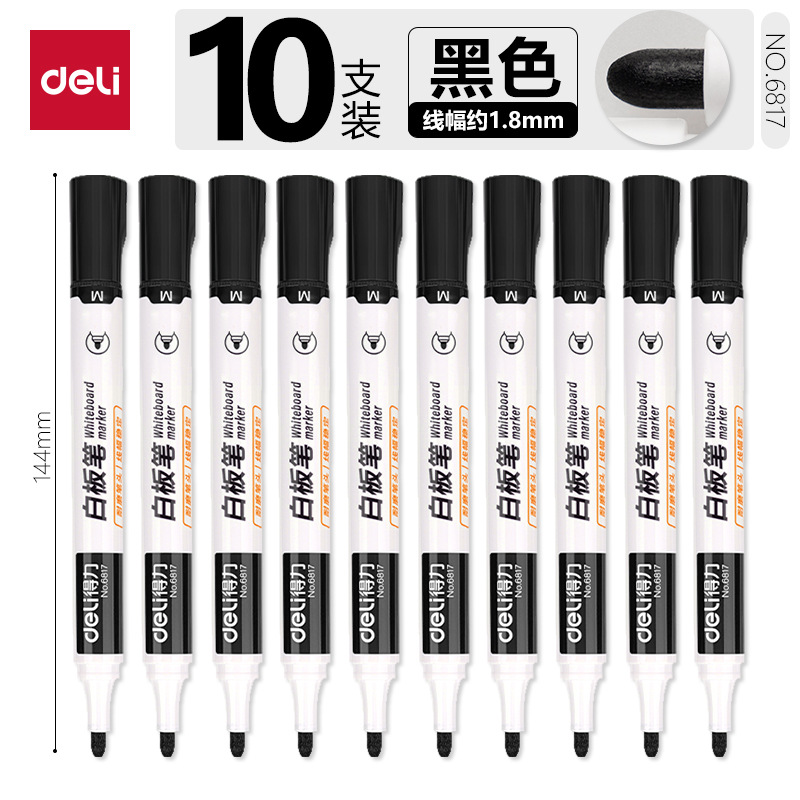 Delit Oil-based Whiteboard lápiz de secado rápido impermeable de gran capacidad sin decoloración lápiz de marca de cabeza gruesa lápiz de cabeza grande tinta de aceite