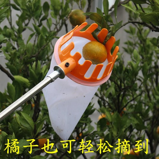 高空摘果器 伸缩杆采水果工具摘柿子橘子核桃苹果采摘器带刀刃