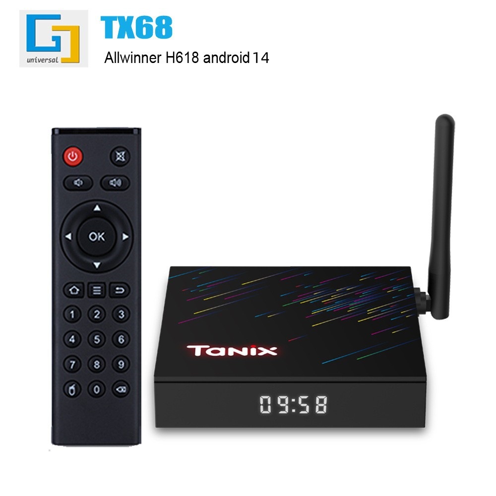 Foreign Trade Tx68 H618 Set-Top Box Android14 Tv Box 4G/64G 5Gwifi Tv Box Wholesale