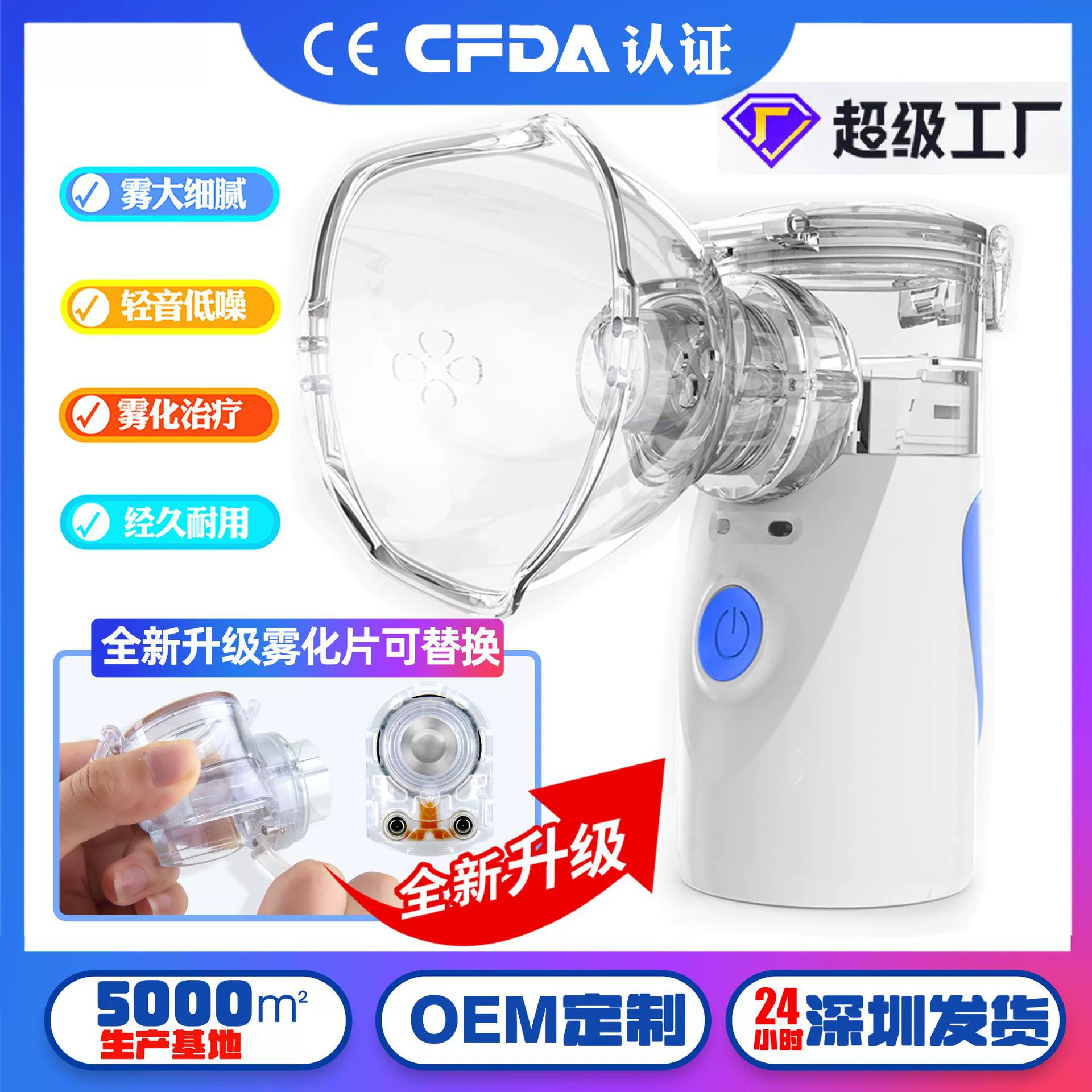 Трансграничный ручной распылитель, бытовой портативный распылитель для детей и взрослых, микросетчатый медицинский распылитель, распылитель