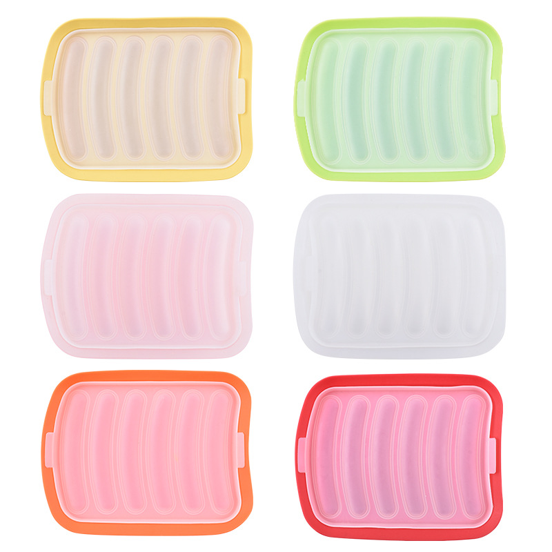 Molde de salchicha de silicona de calidad alimentaria suplemento de alimentos para bebés herramientas de jamón casero perro caliente diy Amazon transfronterizo exclusivo