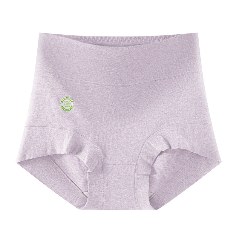 Cintura alta, bóxer cómodo, algodón de grado médico, algodón de color para mujer, grado 9A, antibacteriano, 100% algodón, entrepierna inferior, ropa interior de mujer de gran tamaño