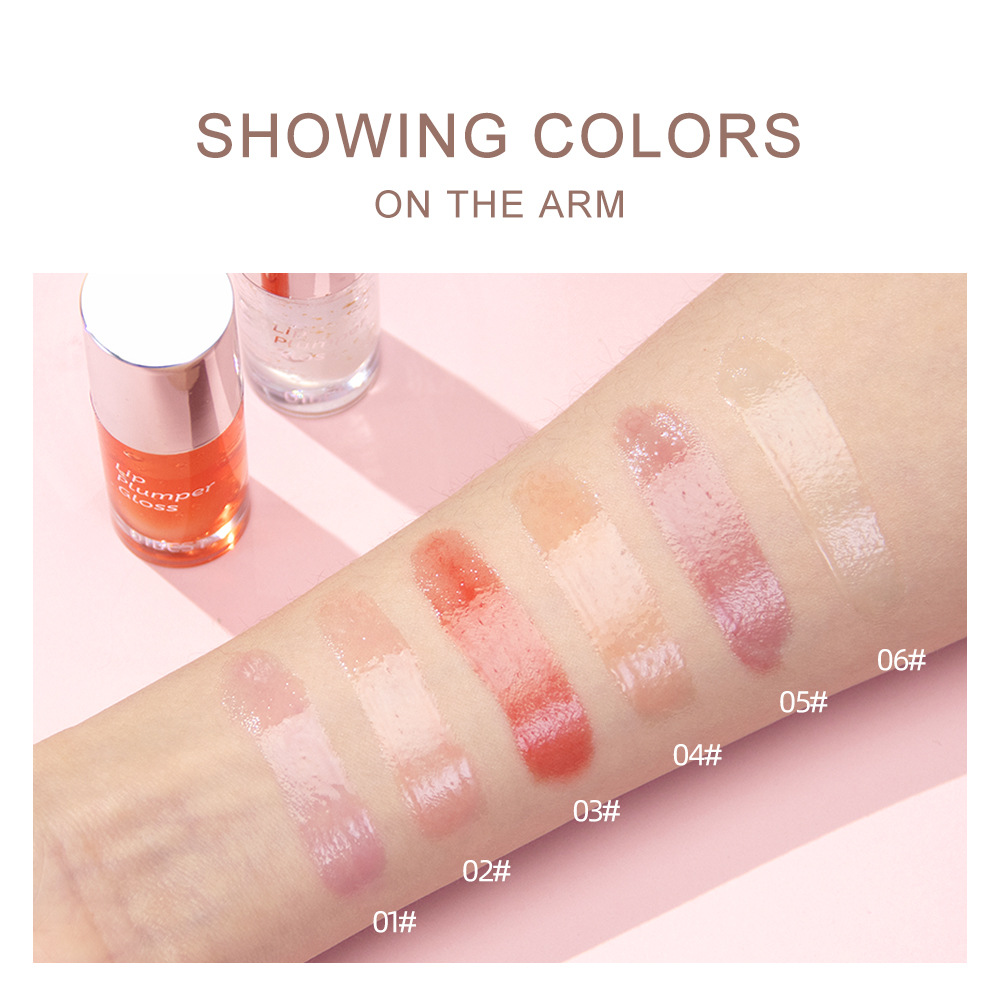 QIBEST Cross-border best-selling Lip Oil, long-lasting hydration, moisturizing, nourishing, reducing lip lines, Lip gloss, lip gloss, and chubby lip set undefined