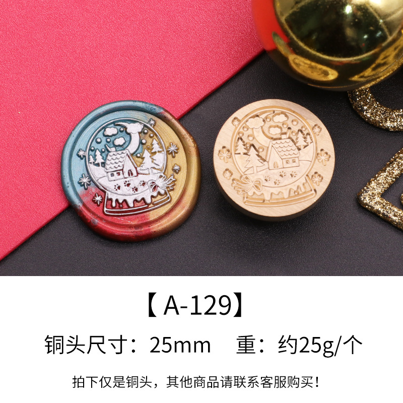 Color europeo pintura de fuego sello cabeza elk muñeco de nieve serie de navidad en relieve tarjeta de felicitación de navidad sobre sellado regalo de víspera de navidad