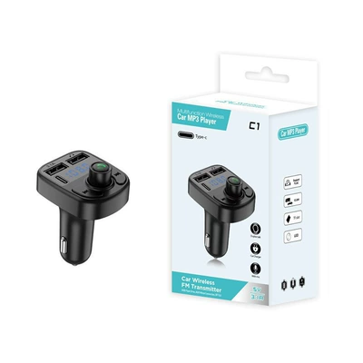 C1 car bluetooth hands-free Car mp3 - c1-with-packing