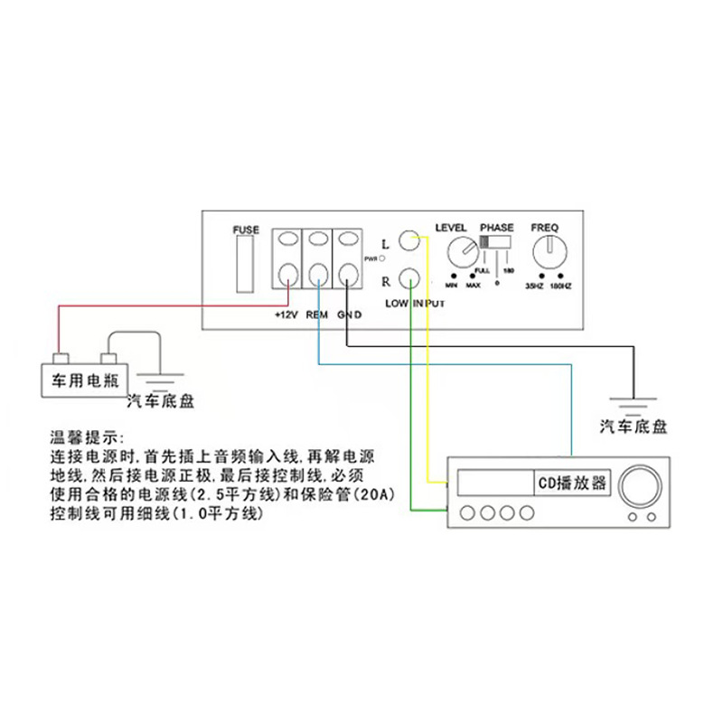 Cross-border 1200W fever high-power 10-inch 12-inch subwoofer power amplifier board passive subwoofer single-channel power amplifier 12V