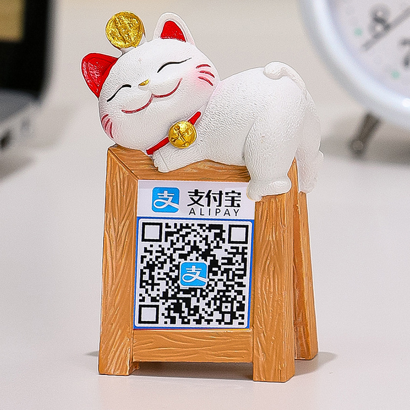 招财猫情绪稳定办公室桌面装饰治愈系小摆件提示牌解压小猫警示牌|undefined