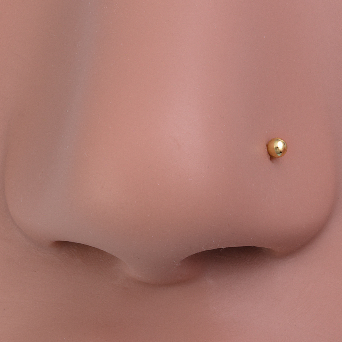 Sterling Silver Plated Round Ball Nose Stud Piercing Jewelry_voghion.com