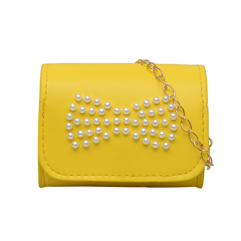 Bolsa de hombro coreana para niñas, bolso de perla dulce, bolso para bebés, bolso de moda mini pequeño, bolso para niños.