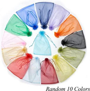 Wholesale Jewelry Gift Storage Gauze Bag Hot Stamping Drawstring Gauze Bag Perfume Lipstick Gift Packaging Gauze Bag