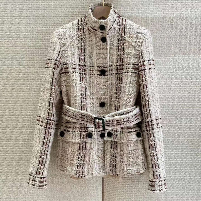 Unique Design and Elegant Plaid Jacket for Women, 2026 Autumn New French Style Tweed Jacket Top Unique Design and Elegant Plaid Jacket for Women, 2026 Autumn New French Style Tweed Jacket Top