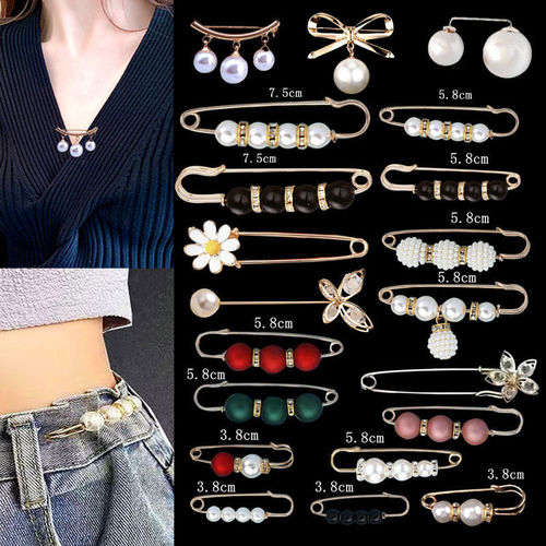 Clothes brooch accessories to fix the waistline of clothes and make it smaller, waist tightening buckle to prevent exposure, brooch to tighten trousers waist pin