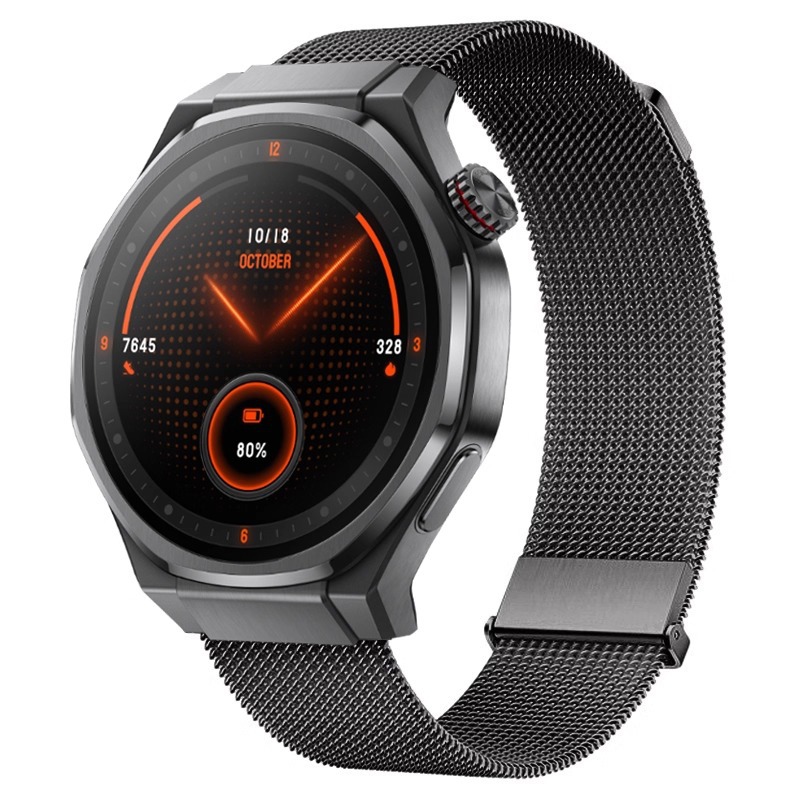 공식 동일 모델 - 업그레이드된 이중 자기 흡입 밀라노 스트랩 [티타늄 그레이]