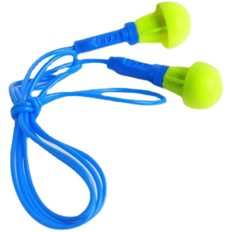 3M318-1005隔音耳塞免揉搓泡棉带线耳塞学习工作地铁航空舒适降噪