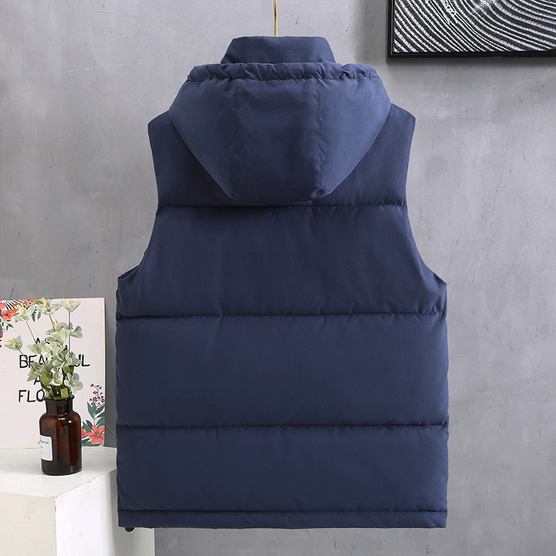Herren Kapuzenweste - Warme Baumwollweste Für Herbst Und Winter_voghion.com