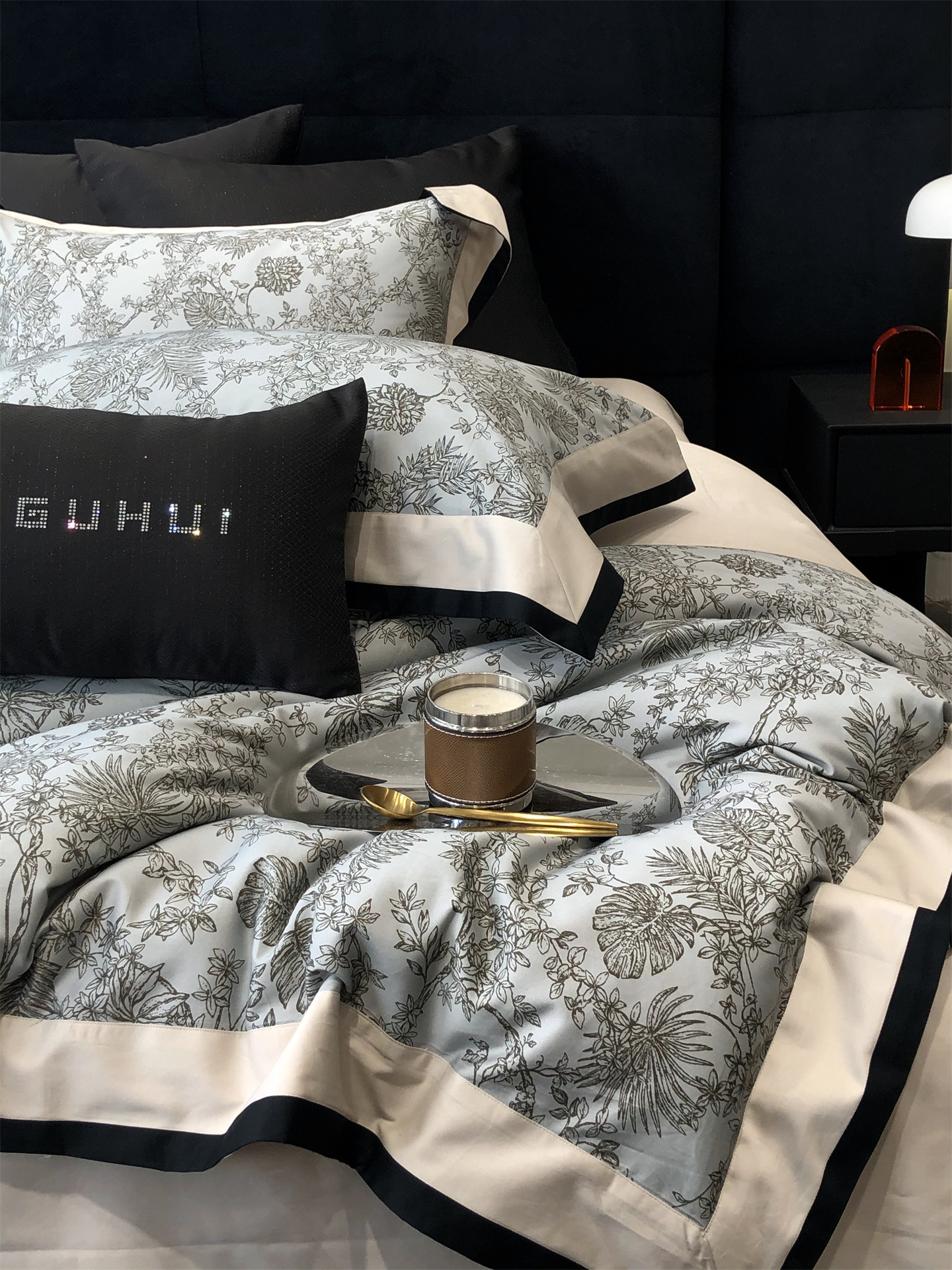 Completo letto matrimoniale vintage stile francese in cotone_voghion.com