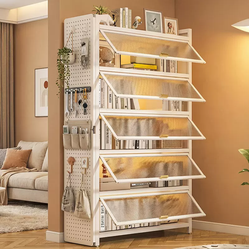 家用书柜多功能储物柜带门儿童书架客厅收纳柜阳台储物柜卧室置物