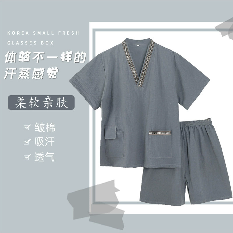 Новый паровой костюм мужской хлопчатобумажный костюм для ванны для ног высокого класса банный центр для гостей