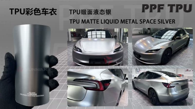 Film Factory Direct Supply Wholesale, Automotive Film - customizable-color-change-tpu-satin-liquid-silver