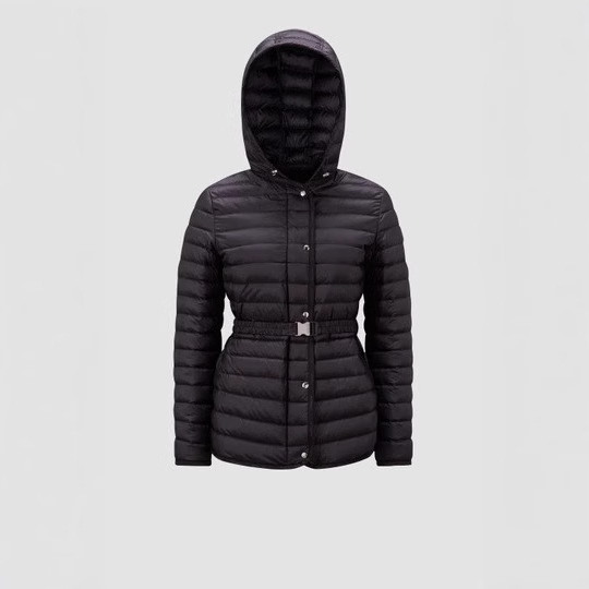 Women's down Jacket Similar to Mengke Style, Lightweight with Detachable Hood and Waist Belt, Slimming and Versatile, 2024 New Model