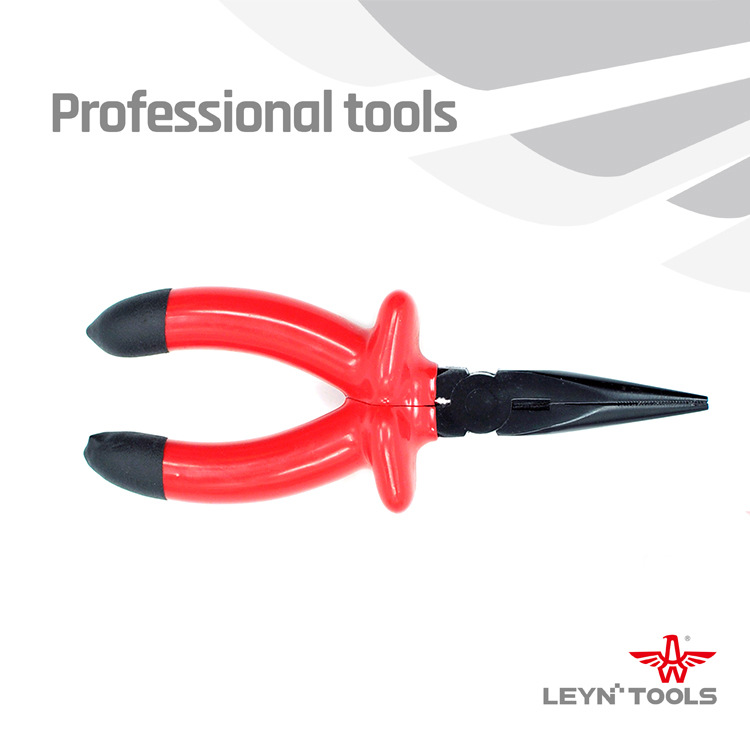 利鹰源头厂家直销绝缘柄发黑尖嘴钳斜嘴钳钢丝钳套装耐压柄钢丝钳