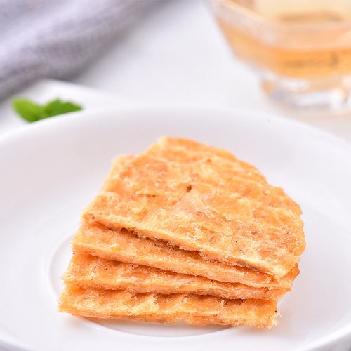 Dried Fish Fillets, Cod Round Slices 500g Bagged Roasted Pregnant Snack Packaging Leisure