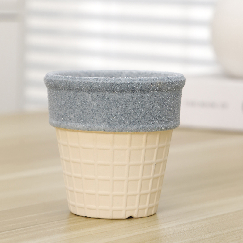 Simulación de cerámica suculenta mini maceta verde planta maceta decoración decorativa planta decoración cactus falso maceta al por mayor