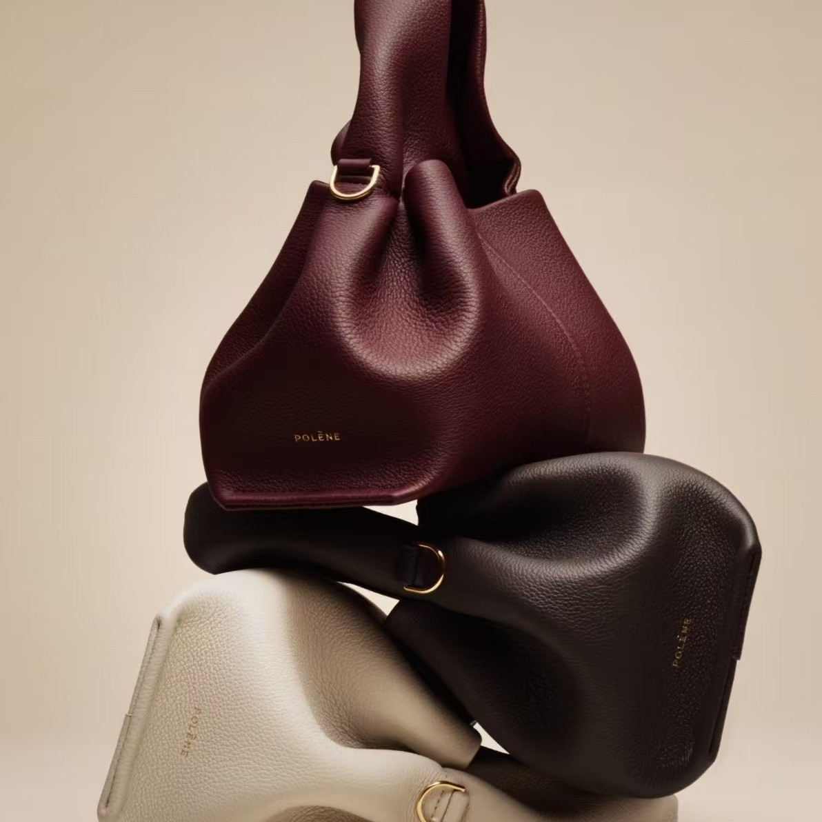 French Niche Polen Cloud Bag Crossbody Shoulder Dumpling Bag Minimalist Fashion Cowhide Handbag High Quality - Thumbnail 2